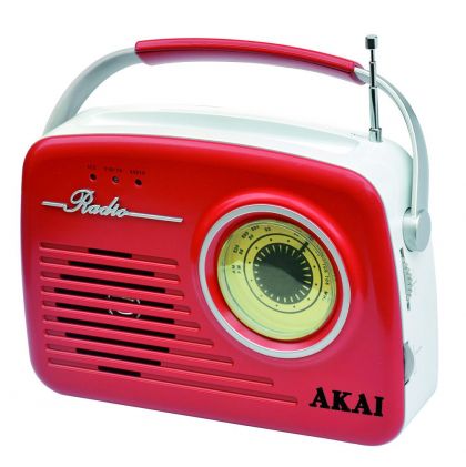 Радио AKAI APR-11R, 2W, SD/USB, Червен