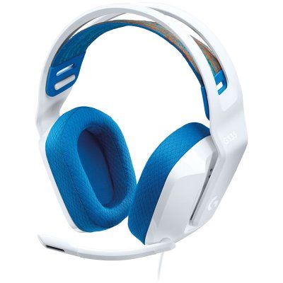 Геймърски слушалки LOGITECH G335 (981-001018), Wired, 40 mm, 3.5мм, White