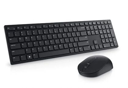 Безжична клавиатура + мишка Dell Pro KM5221W (580-AJRX), Wireless Keyboard and Mouse, USB, Black
