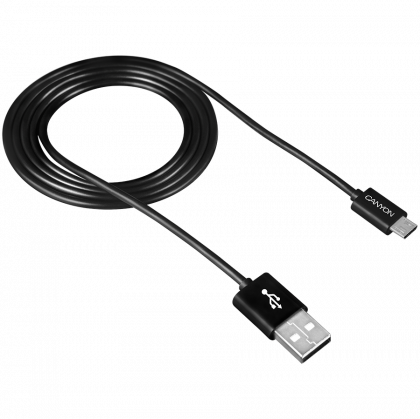 Кабел CANYON UM-1 Micro USB - USB 2.0, 1м, Black