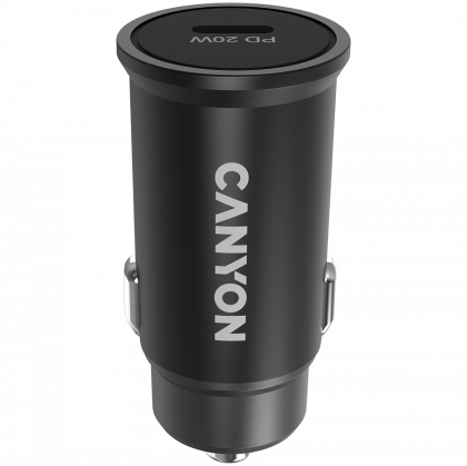 Зарядно за кола CANYON C-20 (CNS-CCA20B), 20W Pocket size car charger, Black