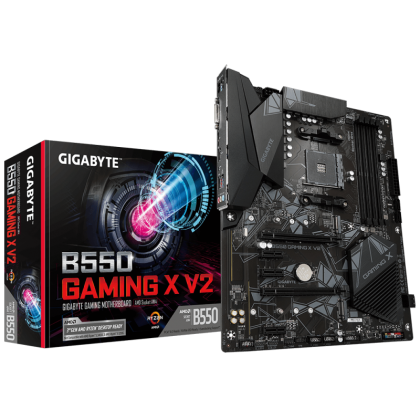 Дънна платка Gigabyte B550 GAMING X V2 (AMD AM4, 4 x DDR4, 2 x M.2, DVI-D, HDMI) ATX