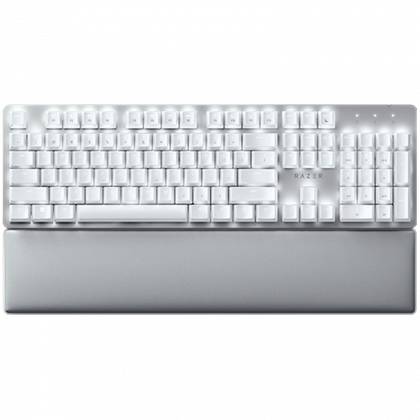 Безжична геймърска клавиатура RAZER Pro Type Ultra - US Layout (RZ03-04110100-R3M1), Bluetooth/Wireless, Razer Yellow Mechanical Switch, White LED, USB-C, White