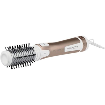 Ел. четка за коса ROWENTA CF9520F0 Brush Activ, 1000W, 2 настройки, cool air, Керамично покритие, Бял & Меден   