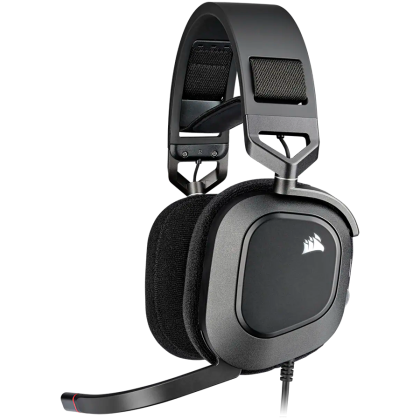 Геймърски слушалки CORSAIR HS80 RGB USB (CA-9011237-EU), Wired Gaming Headset — Carbon (EU)