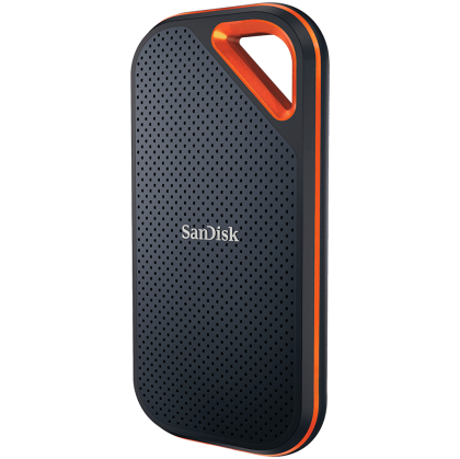Външно SSD 2TB SANDISK Extreme PRO (SDSSDE81-2T00-G25), USB-C 3.2 Gen 2x2 (20Gb/s), Black/Orange