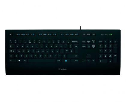 Клавиатура LOGITECH K280E, С кабел, USB, Black - 920-005217