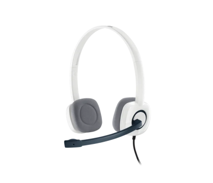 Слушалки LOGITECH H150 Stereo Headset, 3.5мм, White - 981-000350