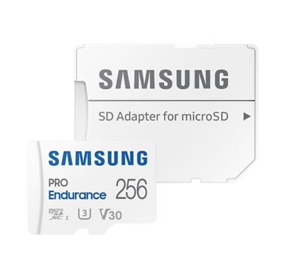 MicroSD памет 256GB SAMSUNG PRO Endurance 2022, microSDXC Class10, UHS-I U3 V