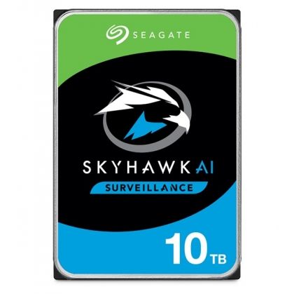 HDD 10TB SEAGATE SkyHawk AI Surveillance (ST10000VE001), 3.5", SATA 6Gb/s, 7200 rpm, 256 MB cache, for NVR