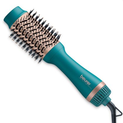 Електрическа четка за коса BEURER HC 45 Ocean 2-in-1 volumising hair dryer brush, 1000W, 2 настройки за топлина и вентилация, вкл. функция за студен въздух