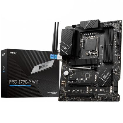 Дънна платка MSI PRO Z790-P WIFI (Intel 1700, 4xDDR5, 4xM.2, 2.5Gbps LAN, Wi-Fi 6E, HDMI, DP) ATX