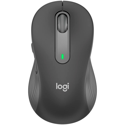 Безжична мишка LOGITECH Signature M650 for Business Medium (910-006274), Bluetooth, 4000 DPI, Graphite