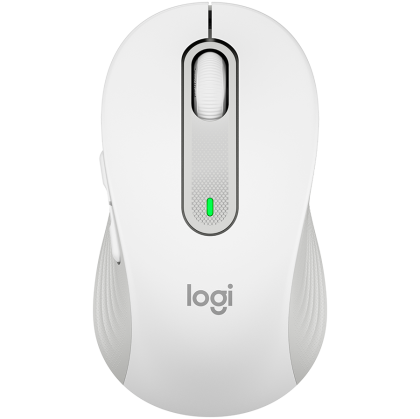 Безжична мишка LOGITECH Signature M650 for Business Medium (910-006275), Bluetooth, 4000 DPI, Off-white Medium