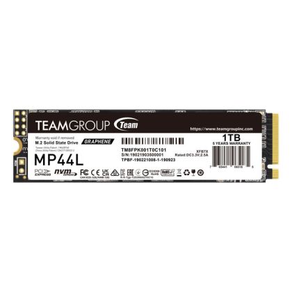 SSD 1TB TEAM GROUP MP44L, M.2 2280 PCIe 4.0 x4 with NVMe - TM8FPK001T0C101