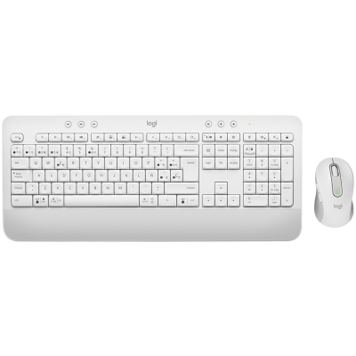 Безжична клавиатура + мишка LOGITECH Signature MK650 Combo for Business - OFFWHITE