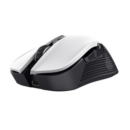 Безжична геймърска мишка TRUST GXT 923 Ybar, Wireless, RGB, White