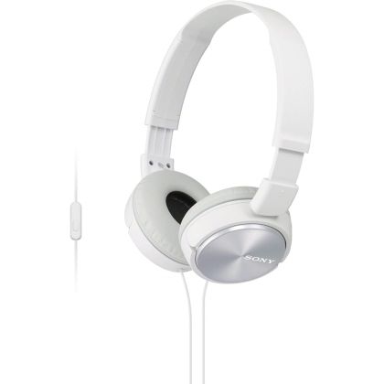 Слушалки SONY MDR-ZX310AP, С кабел, 3.5мм, White