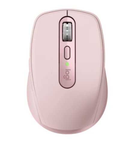 Безжична мишка LOGITECH MX Anywhere 3S (910-006931), Bluetooth/Wireless, Laser, 8000 DPI, Rechargeable Battery 500 mAh, Rose