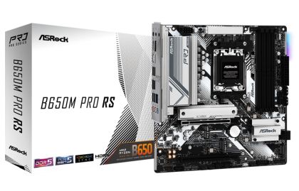 Дънна платка ASROCK B650M Pro RS (AMD AM5, 4xDDR5, 3xM.2, 2.5G LAN, HDMI, DP) Micro ATX