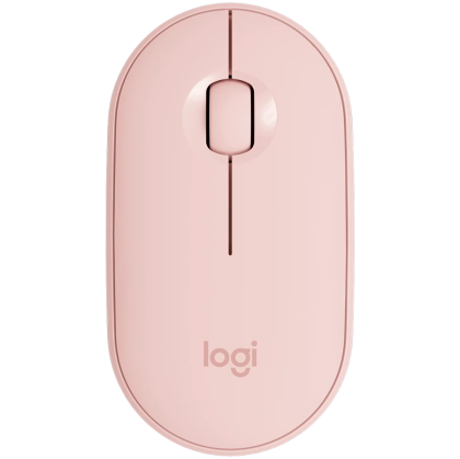 Безжична мишка LOGITECH M350S Pebble 2 (910-007014), Bluetooth, 4000DPI, Tonal Rose