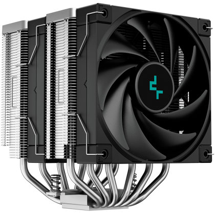 Охладител за процесор DeepCool AK620, CPU Air Cooler, 2x120mm PWM Fan, TDP 260W, 6 Heatpipes, Intel LGA2066/2011-v3/2011/1700/1200/115x, AMD AM5/AM4, 129×138×160 mm(L×W×H), 3 Year Warranty