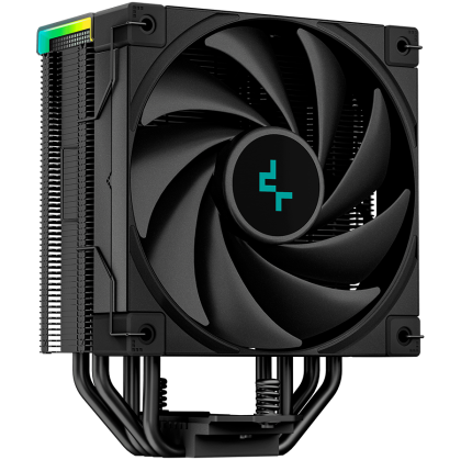Охладител за процесор DeepCool AK400 Digital, CPU Air Cooler, 1x120mm FK120 PWM Fan, Digital Display, ARGB, TDP 220W, 4 Heatpipes, Black, Intel LGA1700/1200/115x, AMD AM5/AM4, 126×97×156 mm(L×W×H), 3 Year Warranty