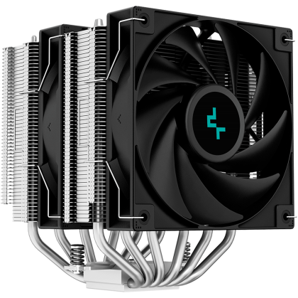 Охладител за процесор DeepCool AG620, CPU Air Cooler, 2x120mm PWM Fan, TDP 260W, 6 Heatpipes, Intel LGA2066/2011-v3/2011/1700/1200/115x, AMD AM5/AM4, 129×136×157 mm(L×W×H), 2 Year Warranty