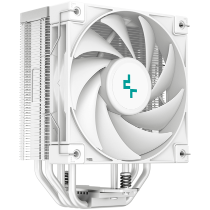 Охладител за процесор DeepCool AK400 WH, CPU Air Cooler, 1x120mm PWM Fan, TDP 220W, 4 Heatpipes, White, Intel LGA1700/1200/115x, AMD AM5/AM4, 127×97×155 mm(L×W×H), 3 Year Warranty
