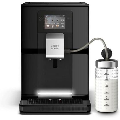 Автоматичната кафемашина KRUPS EA873810 Intuition Preference, 1450W, 15 bar, Сензорен дисплей, Black