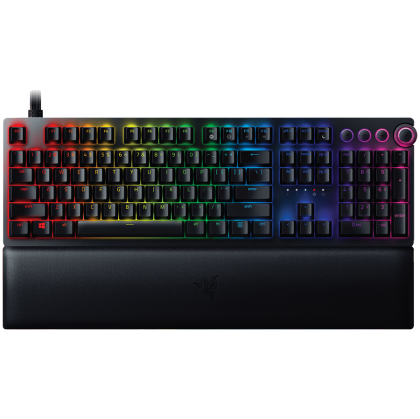 Геймърска клавиатура RAZER Huntsman V2 Analog (RZ03-03610100-R3M1), Analog Switch, Optical, Razer Chroma™ RGB, USB-C, Black