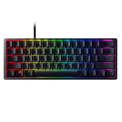 Геймърска клавиатура RAZER Huntsman Mini - Clicky Optical Switch Purple (RZ03-03390100-R3M1), Wired , Razer™ Clicky Optical Switch,  Razer Chroma™ RGB, USB-C, Black