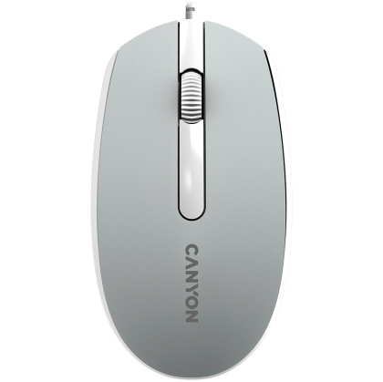 Мишка CANYON M-10 (CNE-CMS10DG), Wired, 1000DPI, USB, Dark grey