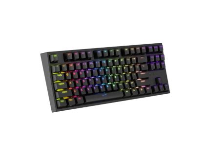 Геймърска клавиатура GENESIS Thor 404 TKL Gateron (NKG-2069), Mechanical, Gateron Yellow Pro, RGB, USB, Black