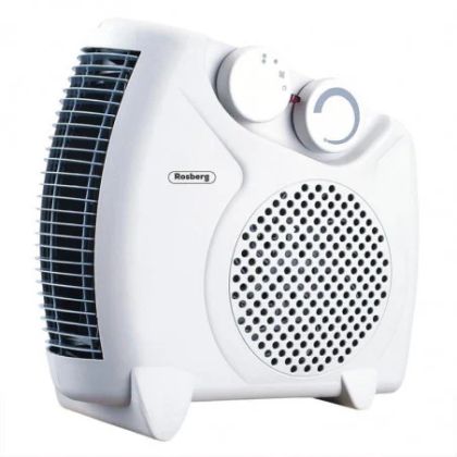 Отоплителна печка с вентилатор ROSBERG R51970A, 2000W, Бял