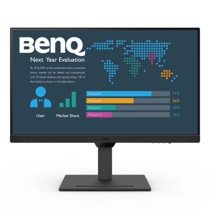 Монитор BENQ BL2790QT, 27.0" IPS, QHD (2560x1440) 75Hz, 16:9, 5ms, 1000:1, 350cd/m2, Speaker 2x2W, HDMI, DP, USB-C, 3xUSB 3.2, Black