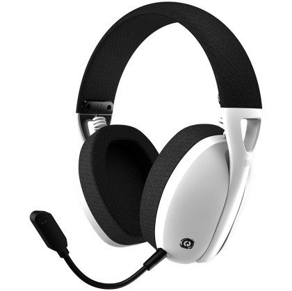 Безжични геймърски слушалки CANYON Ego GH-13 (CND-SGHS13W), Bluetooth/Wireless, Virtual 7.1, USB-C, White