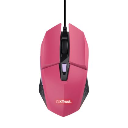 Геймърска мишка TRUST GXT 109P FELOX, Wired, 6400dpi, USB, Pink
