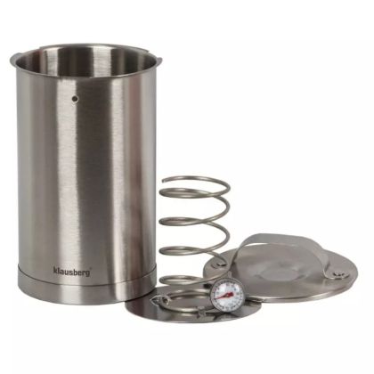 Шунковар KLAUSBERG KB 7588, 1.5 литра, Термометър, 10 плика, Инокс