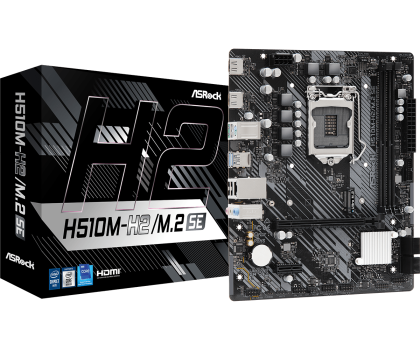 Дънна платка ASROCK H510M-H2/M.2 SE (Intel 1200, 2xDDR4, 1xUltra M.2, 2xHDMI) Micro ATX