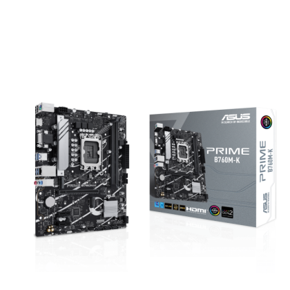 Дънна платка ASUS PRIME B760M-K (Intel 1700, 2xDDR5, 2xM.2, VGA, HDMI) Micro ATX