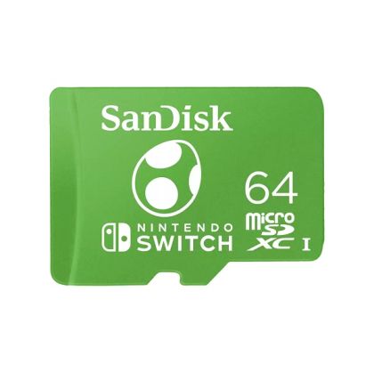 MicroSD памет 64GB SANDISK for Nintendo Switch, microSDXC UHS-I, up to 100MB/s