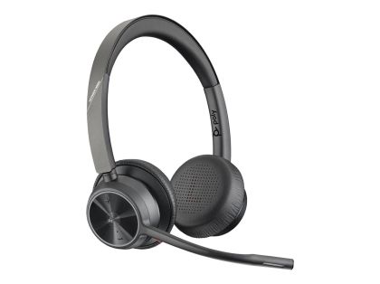Безжични слушалки HP Poly Voyager 4320 (77Y98AA), Microsoft Teams Certified USB-A Headset + BT700 dongle