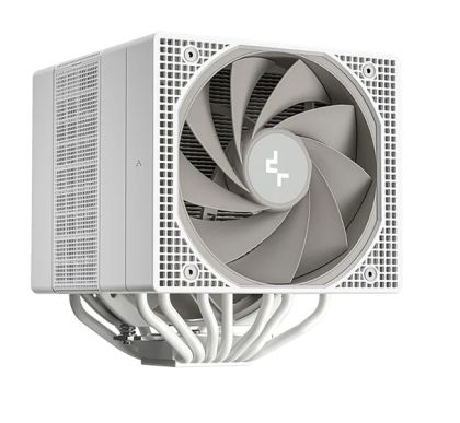 Охладител за процесор DEEPCOOL ASSASSIN IV WH, CPU Air Cooler, White, 1x120mm + 1x140mm FDB Fans, Fan Speed Switch, TDP 280W, 7 Heatpipes, Intel LGA2066/2011-v3/2011/1700/1200/1151/1150/1155, AMD AM5/AM4