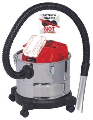  Акумулаторна прахосмукачка за пепел EINHELL TE-AV 18/15 Li C-Solo