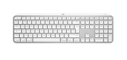 Безжична клавиатура LOGITECH MX Keys S for Mac (920-011638), Bluetooth, US International, Pale Grey 