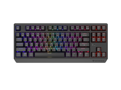 Безжична геймърска клавиатура GENESIS Thor 230 TKL Wireless (NKG-2106), Bluetooth/Wireless, Mechanical Outemu Red,  TKL, RGB, US Layout, Black