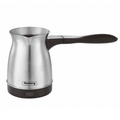 Джезве електрическо ROSBERG R51165A, 600W, 300 ml, Защита, Инокс