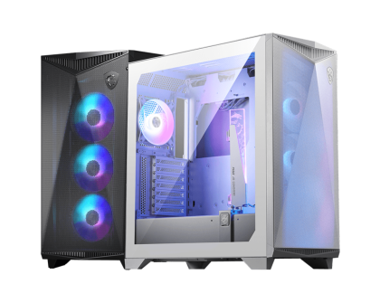 Кутия MSI MPG GUNGNIR 300R AIRFLOW / WHITE, Mid-Tower, ARGB, Tempered Glass, White - 306-7G21W21-W57