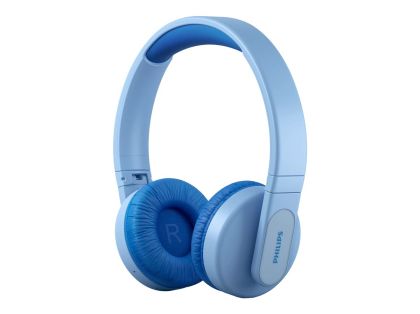 Детски безжични слушалки PHILIPS TAK4206BL, Kids, Bluetooth, 32 мм, 3.5 mm, Blue